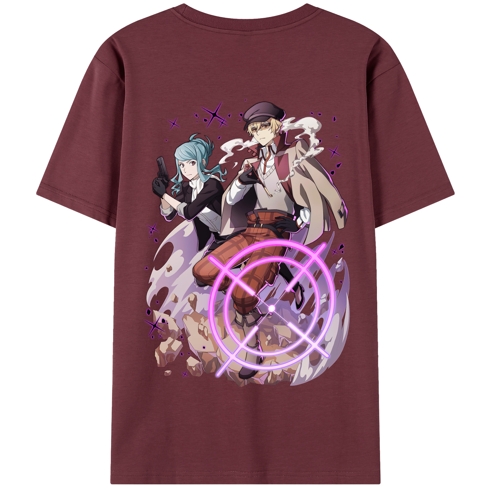 （画像用） 文豪ストレイドッグス Bungo Stray Dogs 綿100％半袖Tシャツ（背面プリント）